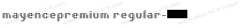 mayencepremium regular字体转换